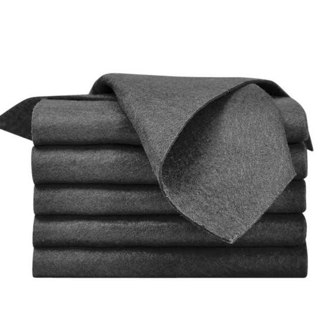 Kitchen Wipes Cloth Black Padded Cloth Glass Lazy Cloth Absorbent Clean Waterless Fiber Cloth.,Black Kitchen Wipes