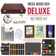 thumbnail image 2 of US Art Supply 162 Piece-Deluxe Mega Wood Box Art, Painting & Drawing Set that contains all the additional supplies you need to get started., 2 of 4