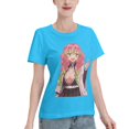 thumbnail image 2 of Women's Basic Short Sleeve T-Shirt Demon Slayer Blade Ganlu Temple Mili, 2 of 6
