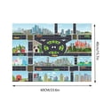 thumbnail image 2 of Chmadoxn Bathroom Rugs, Rugs for Living Room, Area Rug, Bath Mat 40*60cm Children Carpet Parking Lot Climbing Mat Game Road Mat Early Childhood Kindergarten Carpet polyester carpet, 2 of 3