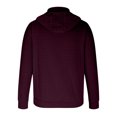 thumbnail image 4 of RXIRUCGD Hommes Décontracté Mode Uni Manches Longues Hauts Blouse Chandail à Capuchon Chandails, Bordeaux, Taille : 2TG, 4 of 5
