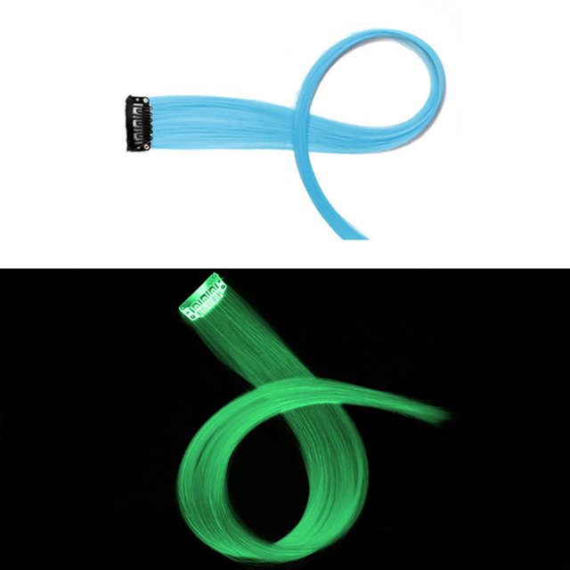 Perruque Lumineuse Perruques Style Simple Extensions de Cheveux Sans Couture Perruques Lumineuses, Perruque pour Femmes