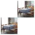thumbnail image 2 of Baohd Durable And Easy To Wash Tablecloth With Vintage Style Rectangular Table Tablecloth Cotton Dining Tablecloth Table Cover gray 90*90CM 2Set, 2 of 6
