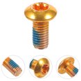 thumbnail image 2 of SHISUYAN 1 Box/12PCS Titanium Steel Brake Pad Screws Brake Fixing Screws Durable Screws for Mountain Bike (Golden), 2 of 8