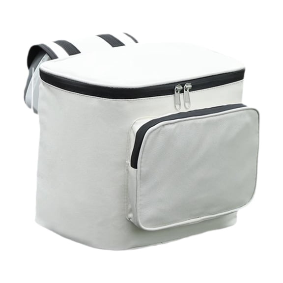Tianxh Motorcycle Tail Bag Luggage Storage Oxford Cloth Carrying Pouch Easy to Install Motor Rear Hanging Bag for Travel Small Tools White