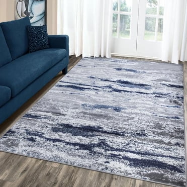 A2Z Monaco 1944 Abstract Faded Contemporary Soft Small Kids Room Area Rug Tapis (5x7 7x9 8x10)