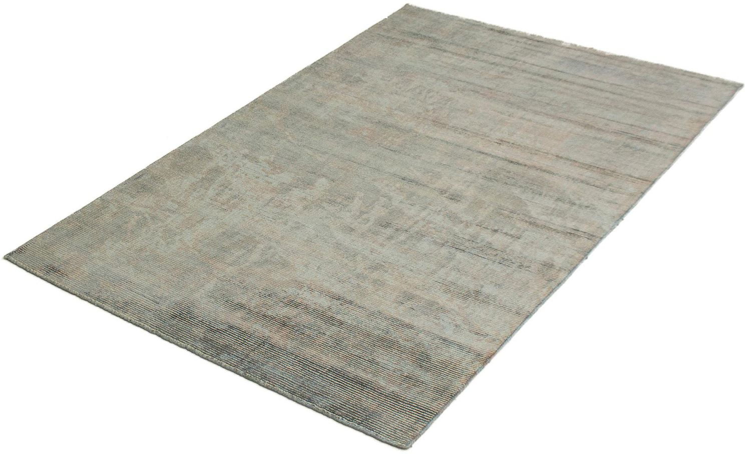 ECARPETGALLERY 5'0" x 7'8"  Transitional Galleria Hand Loomed Area Rug for Living Room, Dining Room and Bedroom in Blue