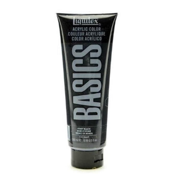 Liquitex 4385244 250ml Basics Acrylic Paint Color - Ivory Black