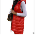 thumbnail image 1 of Kmbangi Gilet Long Sans Manches à Fermeture Éclair, Coupe Ajustée, Uni, Décontracté pour Femmes, 1 of 9
