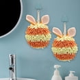 thumbnail image 2 of Rbaofujie Rabbit Ear Crown Chenille Hand Towel Cute Hanging Hand Wipe Ball Hand Towel Thickened Absorbent Hangable Multifunctional Hand Towel Homes for Sale, 2 of 6