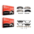 thumbnail image 1 of Positive Plus Front Rear Semi-Metallic Brake Pads Kit for Car 2015-2017 Ford F-150 with Electric Parking KPF-100468, 1 of 8