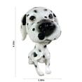 thumbnail image 3 of Resin Bobble Head Car Ornament – Spring-Shaking Dashboard Decor for Cars/Trucks, Multi-Color Self-Cleaning Auto Accessories ,4.3in White, 3 of 8