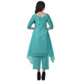 thumbnail image 4 of Moomaya Ensemble Kurti Kurta Pantalon pour Femmes Col Bateau Imprimé Robe 2 Pcs Tenue Ethnique, 4 of 6