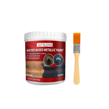 Agiferg Metal Rust Remover, Water-based Metal Paint Rust Inhibitor, Multi-purpose Anti-rust Automotive Paint Primers, Automotive Anti-rust Paint, With Brush 100ml