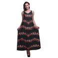 thumbnail image 1 of Bimba Rayon Tie-Dye Ladies Printed Backless Spaghetti Strap Long Maxi Evening Party Dress-Small, 1 of 1