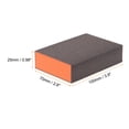 thumbnail image 2 of Unique Bargains 4pcs Sanding Sponge Blocks 800-1000 Grits Block 100x70x25mm, Brown&Orange, 2 of 7