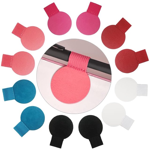 12 Pieces Pen Clips Elastic Storage Organizer Self-adhesive Pencil Loop Holder Notebook Journals Clipboards Clamp Organizer Accessory Travel