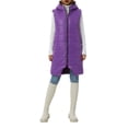 thumbnail image 2 of Kmbangi Gilet Long Sans Manches à Fermeture Éclair, Coupe Ajustée, Uni, Décontracté pour Femmes, 2 of 9