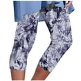 thumbnail image 1 of Yuyuzo Womens Plus Size Capris High Waisted Straight Leg Solid Color Bottom Capri Pants for Women 3/4 Slacks, 1 of 5