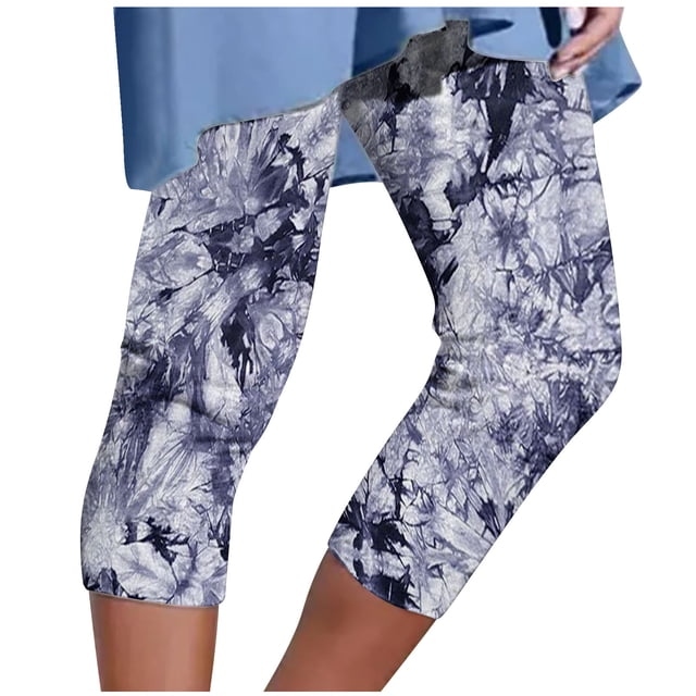 Yuyuzo Womens Plus Size Capris High Waisted Straight Leg Solid Color Bottom Capri Pants for Women 3/4 Slacks