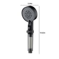 thumbnail image 2 of EGNMCR Tools&Home Improvement Turbo 5-speed Shower Head 5-speed Adjustable Shower Head Bathroom Shower Faucet Shower Head Shower Head Household Type shower head, 2 of 2