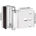 thumbnail image 2 of Stanz (TM) 2PCS Silver Color Home Security Door Lock, 2 Pack Childproof Door Reinforcement Lock with 3" Screws for Inward Swinging Door, Upgraded Night Lock to Defend Your Home, 2 of 7