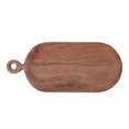 thumbnail image 4 of IH Casa Decor Acacia Wood Oval Serving Tray With Single Handle, 4 of 4