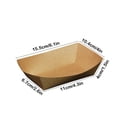 thumbnail image 3 of Avdolw Disposable Kraft Paper Food Containers - Greaseproof, Microwave Safe Lunch Boxes for Chicken, Rice, Fries (100 Pcs, Brown), 3 of 6