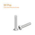 thumbnail image 3 of Unique Bargains Vis de Machine à Tête Ovale M5x30mm, Lot de 50 Vis à Tête Fraisée Légèrement Relevée en Acier Inoxydable 304, 3 of 5