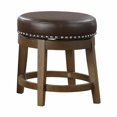 thumbnail image 1 of Topline Home Furnishings Round Swivel Stool, Faux Leather, 1 of 4