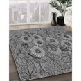 thumbnail image 3 of Ahgly Company Tapis d'Intérieur Ronds Transitionnels Noirs Lavables à la Machine, 7 Pieds Rond, 3 of 7