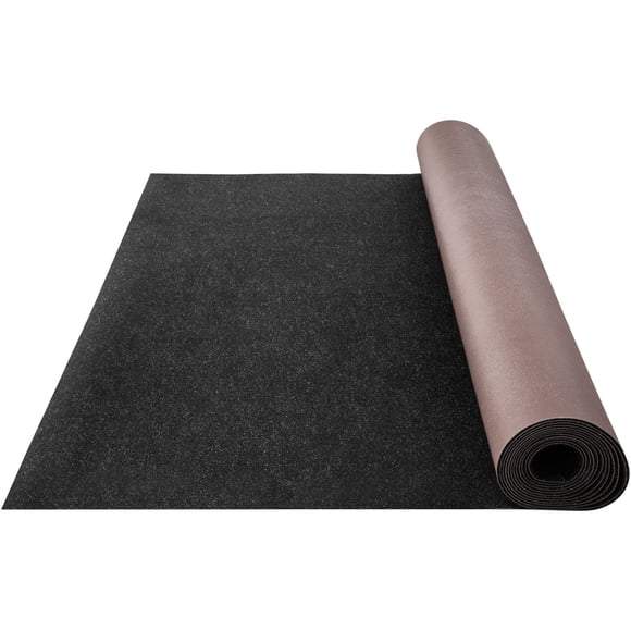 VEVOR Tapis Marin, 6 Pi x 36 Pi Tapis de Bateau de Qualité Marine Noir Charbon, Tapis Marin avec Poil Coupé Doux et Endos TPR Imperméable, Rouleau de Tapis pour la Maison, Patio, Véranda, Terrasse