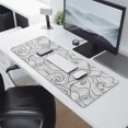 thumbnail image 4 of Stitched-Edge Gaming Mouse Pad - XL, Non-Slip, Blue & White Wave Design, 4 of 7