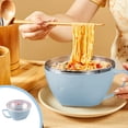 thumbnail image 1 of Straw Small Size Rice Bowl Soup Bowl Household Tableware Students Scald Bowl Soaking Bowl, 1 of 6