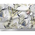 thumbnail image 2 of Soimoi Cotton Poplin Fabric Triangle & Animal Face Decor Fabric Printed Yard 42 Inch Wide, 2 of 3