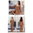thumbnail image 3 of REDHOTYPE Nouvelle Mode Imprimé Floral Femmes Pyjama Bouton Design Manches Longues Pyjama en Coton Ensemble Grande Taille, 3 of 4