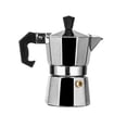 thumbnail image 2 of Moka Pot, Scalding Proof Plastic Handle Aluminum Alloy European Style Streamlined Grip Italian Coffee Maker Slender Shape with Metal Filter for Kitchen 1 Cup 50ml,2 Cup 100ml,3 Cup, 2 of 5