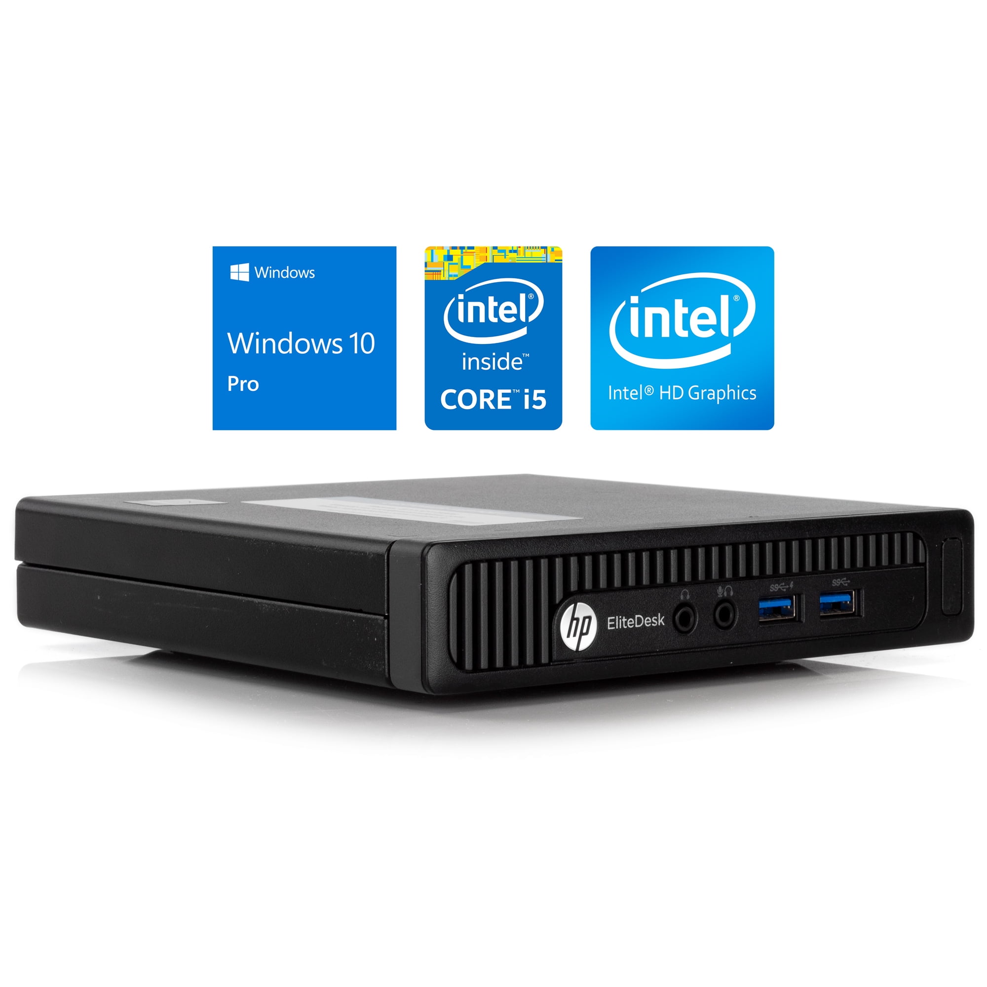 Referbished HP EliteDesk 800 G1 Mini Desktop, Intel Quad-Core i5