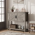thumbnail image 1 of Kojooin Farmhouse Console Table, Entryway Table with Storage Shelf, Coffee Bar Cabinet, Sofa Tables Buffet Sideboard for Kitchen, Hallway, Dining, 1 of 8