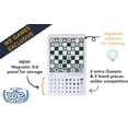 thumbnail image 2 of WE Games Mini Ensemble d'Échecs Magnétiques de Poche, Voyage, Trifold 6 Po, 2 of 8