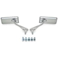 thumbnail image 3 of Krator Custom Bull Dog Rear View Mirrors Chrome Pair Compatible with Harley Davidson XL 883 Hugger Sportster, 3 of 3