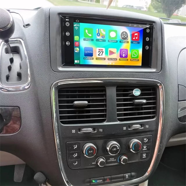 4+64GB Android 13 Car Stereo For Dodge Grand Caravan 2008-2020 - 7" IPS Touchscreen + CarPlay/Android Auto + AHD Backup Camera Bluetooth/ WiFi, FM, GPS Navigation,SWC
