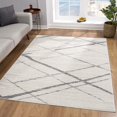 thumbnail image 3 of eRug Outlet Savannah Collection Modern Abstract Area Rug Large (8x10 feet) - 7'9" x 10'9", Grey, 3 of 6