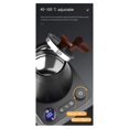 thumbnail image 4 of 900ml Gooseneck Electric Kettle Smart Temperature Control Pot 1200W Rapid Heating Kettle 304 Stainless Steel Liner (US), 4 of 7