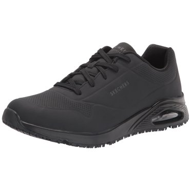 Skechers Men's Uno Food Service Shoe, Black, 10.5