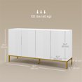 thumbnail image 3 of HOMCOM Sideboard Buffet Cabinet with Adjustable Shelves, Soft-Close Doors, 3 of 10