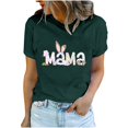 thumbnail image 2 of Économies du Printemps! CEHVOM Hauts de Pâques pour Femmes Grande Taille, T-Shirt à Col Rond Mignon avec Imprimé Rabbit pour Femmes, T-Shirt Graphique Mode et Confortable pour Femmes, Haut à Manches Courtes à Col Rond, 2 of 7