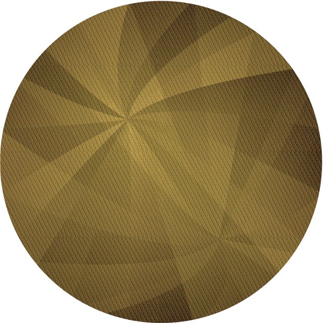 Ahgly Company Tapis d'Intérieur Lavables en Machine, Ronds, Transitionnels, Brun Bronze Foncé, Ronds de 4'