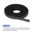 thumbnail image 3 of Uxcell Grosgrain Ribbons with White Dots Ribbon Bow Decoration Crafts Gift Wrapping Wedding Black 10 Yards 3/8 Inch, 3 of 7