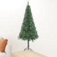 thumbnail image 1 of vidaXL Arbre de Noël Artificiel d'Angle Vert 120 cm PVC, 1 of 5
